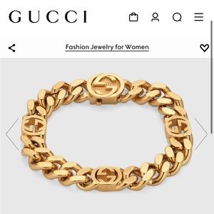 GUCCI BRACELET WITH INTERLOCKING G